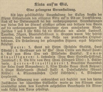 Kirta auf'm Eis 1925